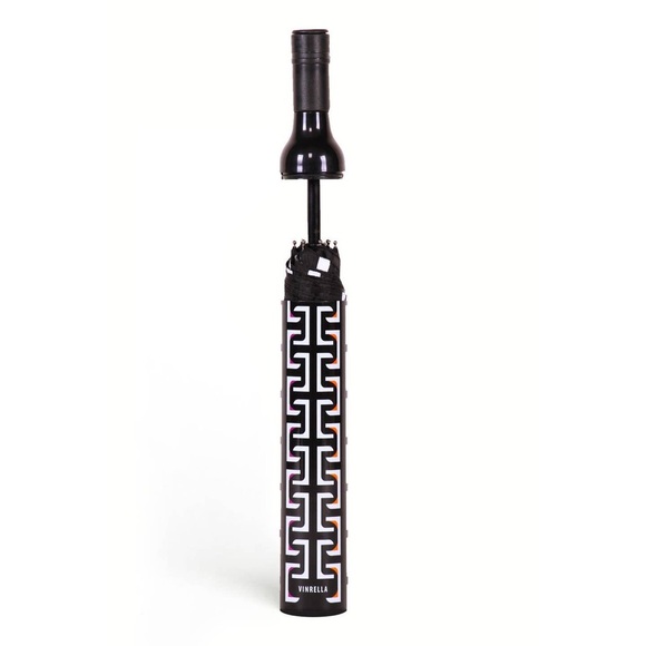 Vinrella Umbrella In a Bottle Must Have Black & White Chic H Designer Umbrella - Picture 4 of 6